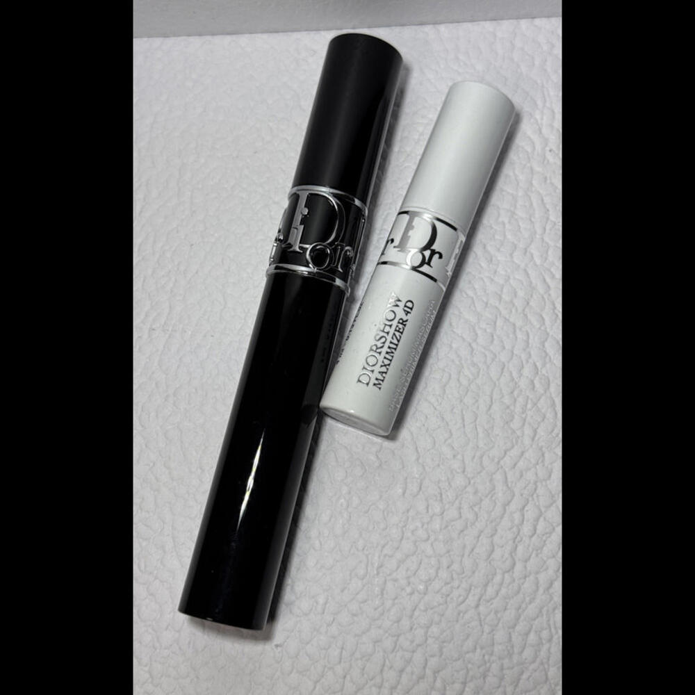 Diorshow Dior MASCARA VOLUME #090 NOIR (Full Sz) & mini MAXIMIZER Serum *2pc Set
